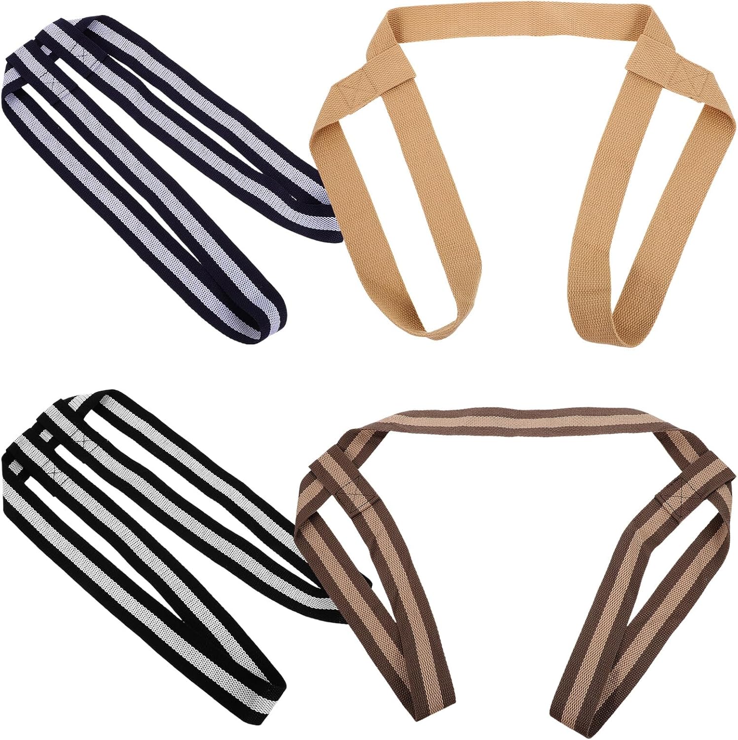 Luxshiny 4pcs Adjustable Yoga Mat Strap Carrier Sling for Exercise Sturdy Multi-use Bands for Carrying and Securing Yoga Mats Space-saving Fitness Accessory for Outdoor and Indoor Workouts