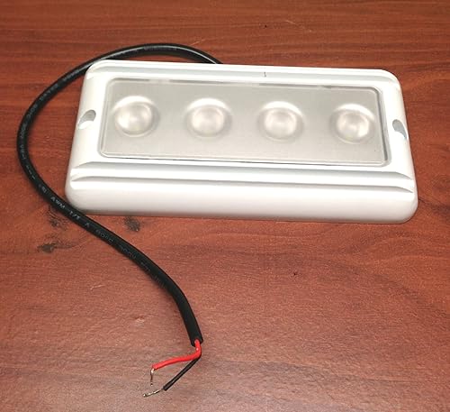 Miniatura 3 de Pactrade Marine Luz LED de alta intensidad para sala de motores con acabado cepillado, color blanco