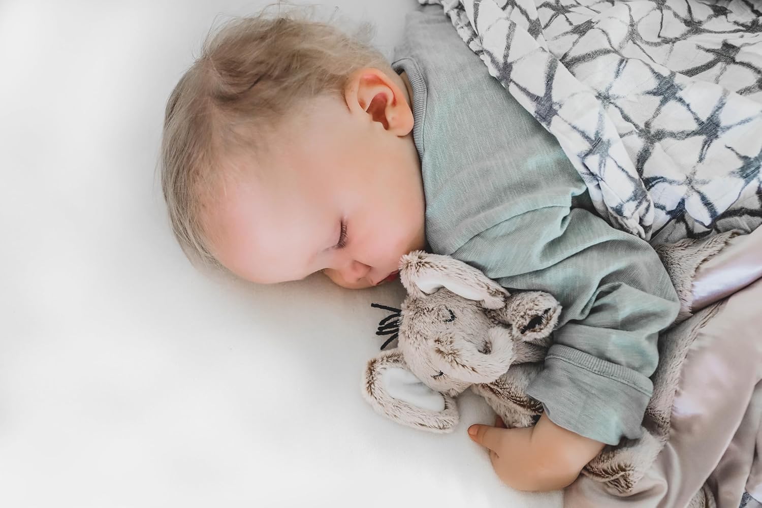 Lucy Darling Little Animal Lover Security Blanket Soft Baby Lovey Gifts for Newborn Boys and Girls Baby Snuggle Toy Elephant Stuffed Animal