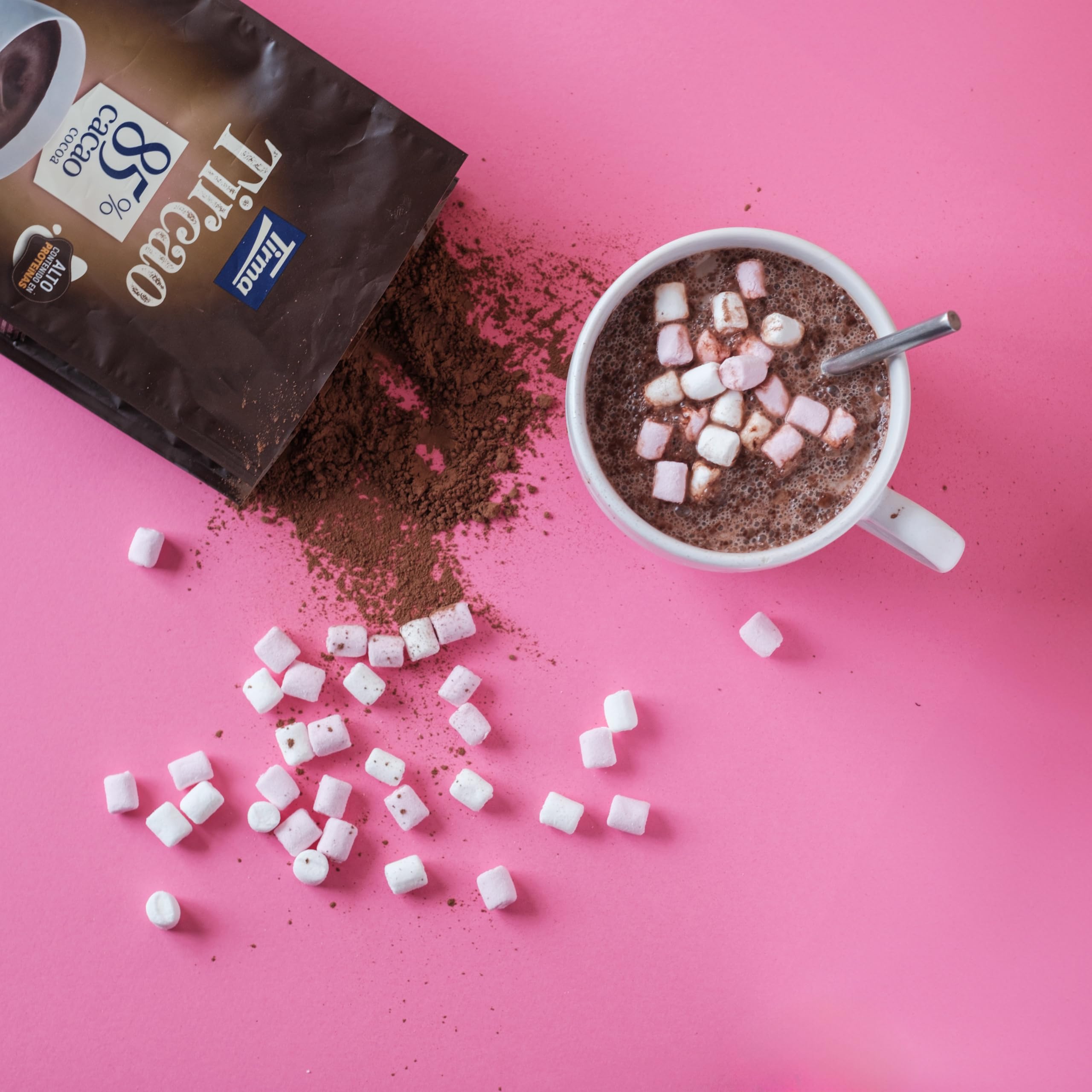 Tirma TirCao 85% Cacao Soluble 350 g Cacao en Polvo Intenso Sin Gluten Apto para Veganos