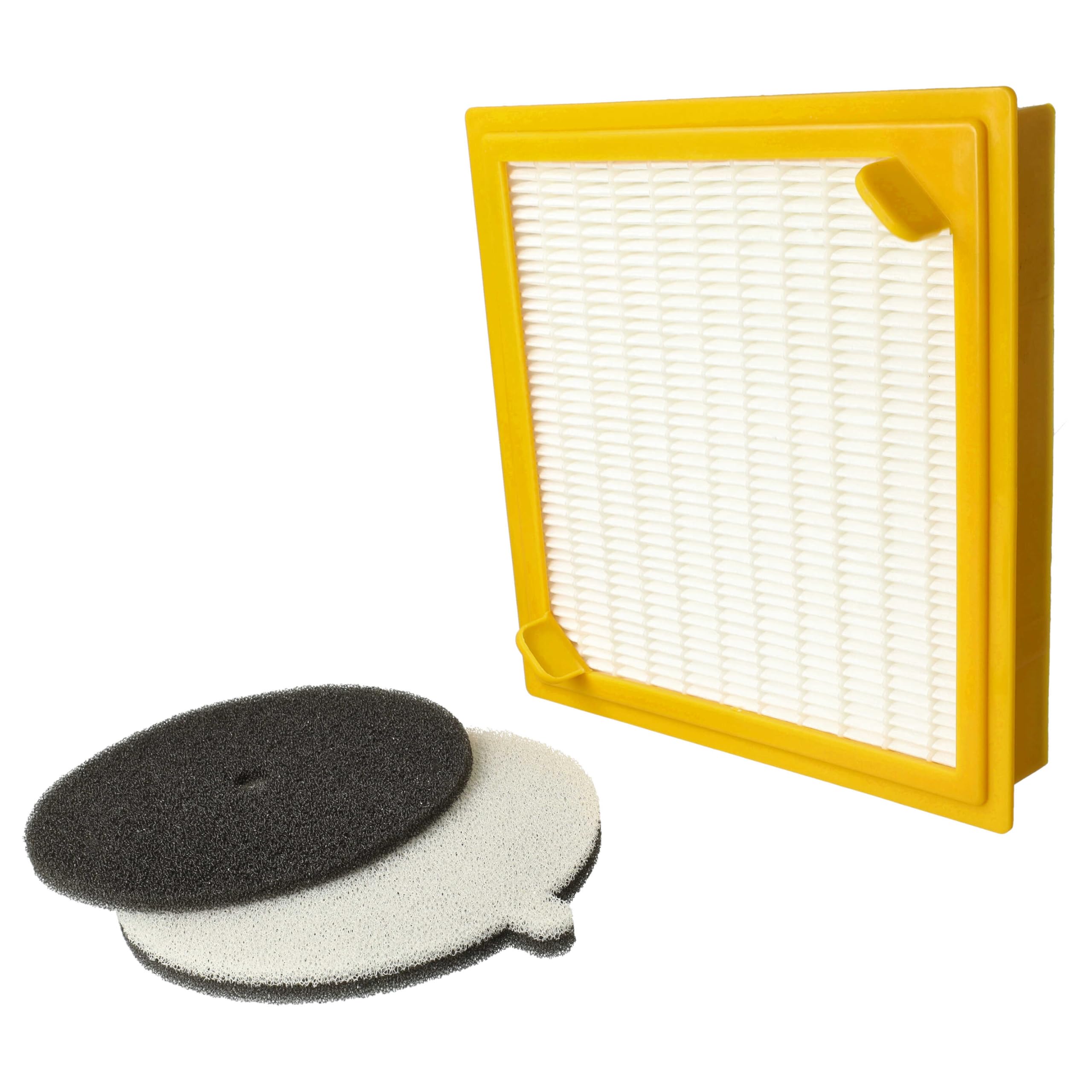 vhbw Zestaw filtrów kompatybilnych z Hoover TS2213 001, TS2265 001, TS2266 011, TS2272 011, TS2308 001, TS2351, U27 Sensory odkurzacz - zamiennik do 09205469