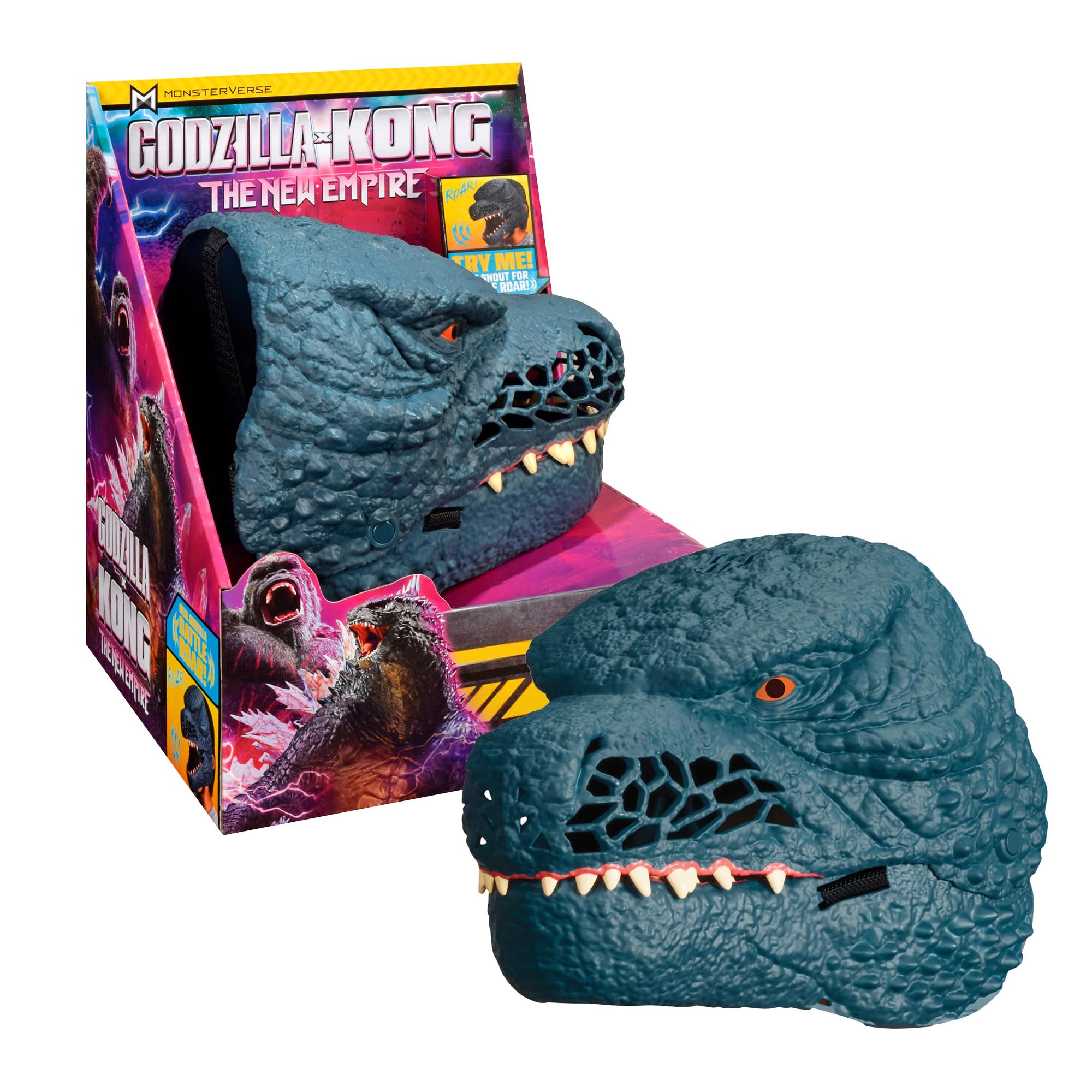 Giochi Preziosi Godzilla Per Kong Il Nuovo Impero - Godzilla Maschera Role Play Interattiva Con Dettagli Realistici E Suoni Di Battaglia Del Personaggio, Per Bambini A partire Dai 4 Anni