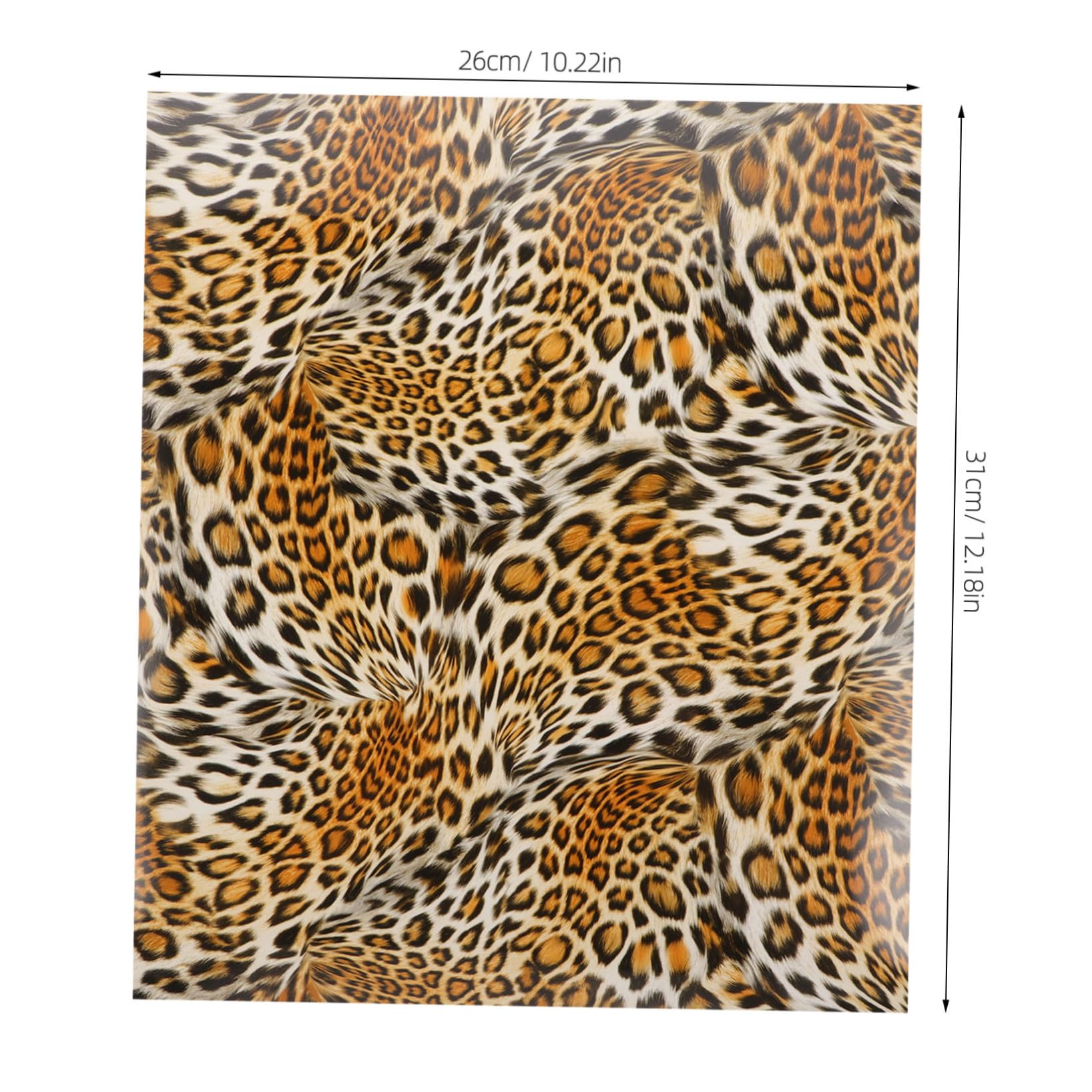 PRETYZOOM Leopard Wärmeübertragungsfolie Pu Beschriftungsfolie 10 Blatt Textil Transferfolie für Selbstgemacht Bekleidung Schuhe Kappen und Taschen