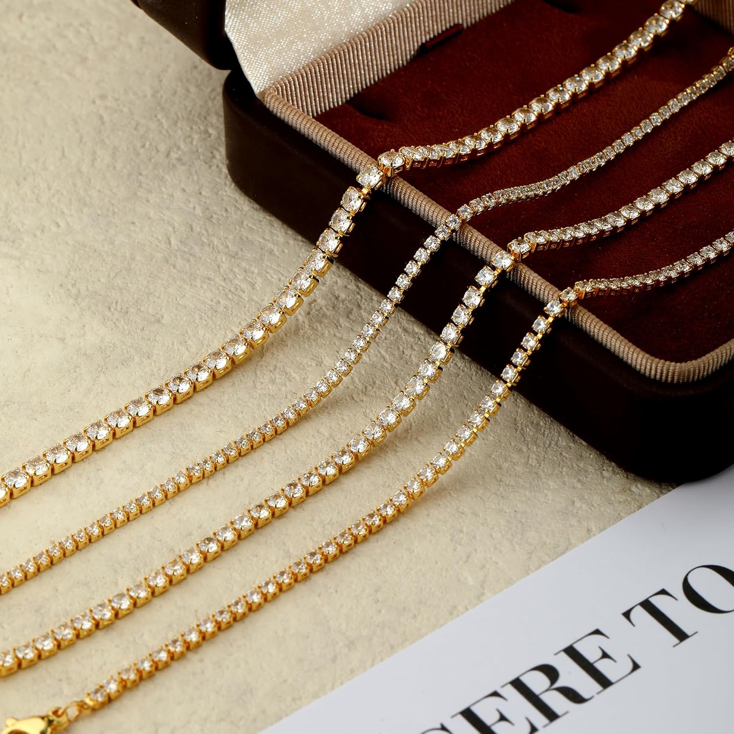 Gold Bracelets for Women 6Pcs Stackable Paperclip Bracelets Layered Waterproof Gold Bracelets Minimalist Fashion Jewelry for Women - Image 6