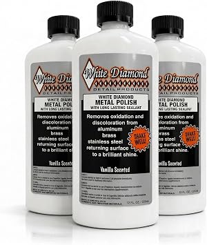 White Diamond Metal Polish 12 oz 355ml 3 Pack