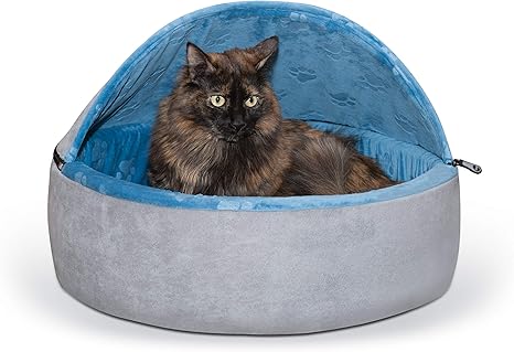 large hooded cat bed