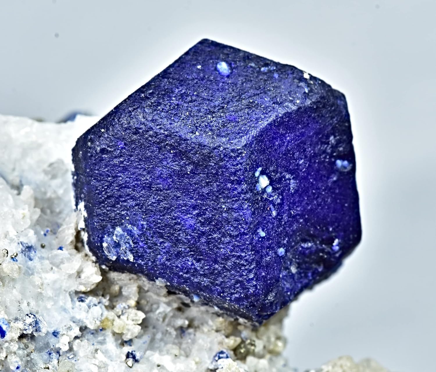 435 Gram Top Blue Color Terminated Lazurite Crystal Specimen
