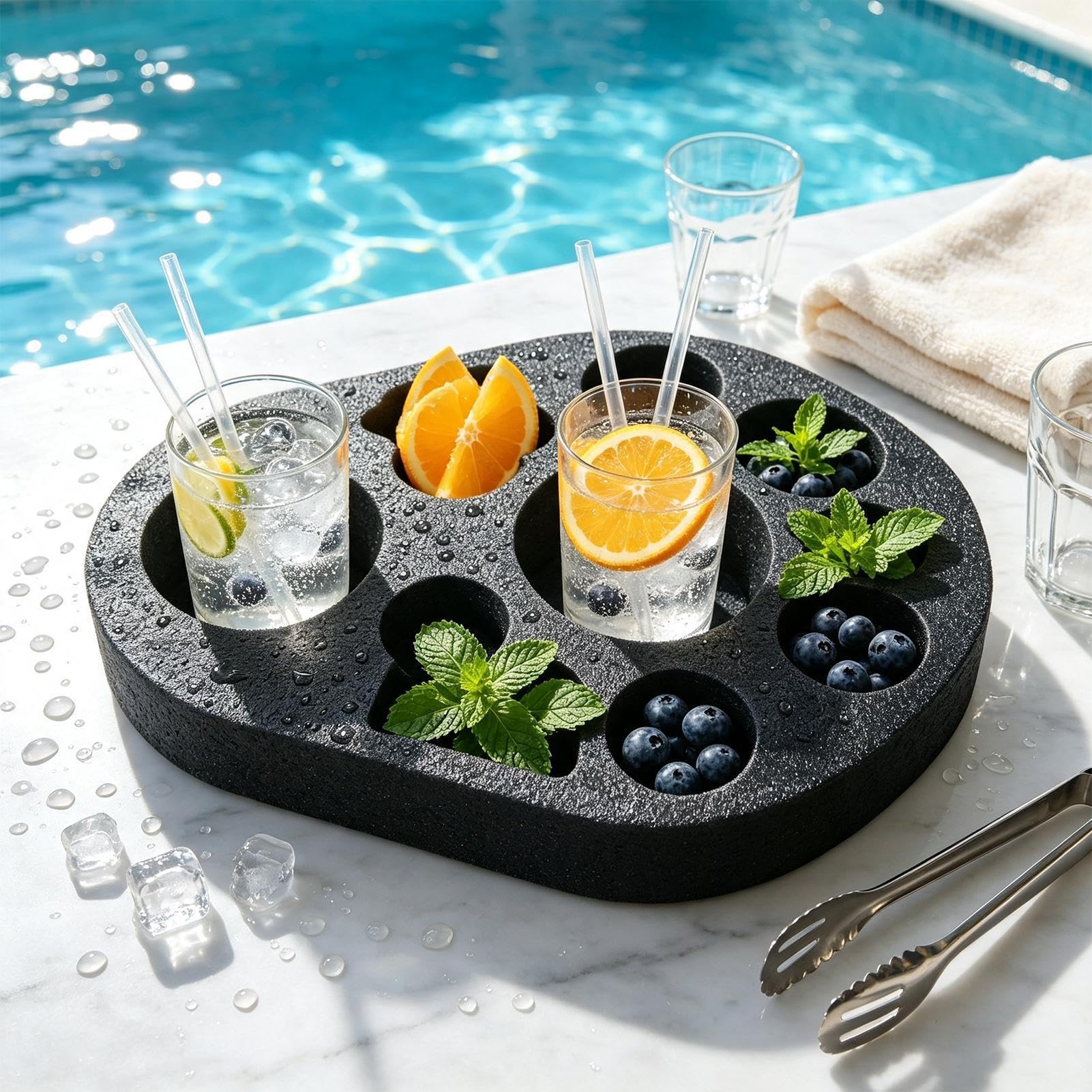 Bar Flottant pour Piscine Rafraîchissement Estival 52,5 X 36 Cm avec