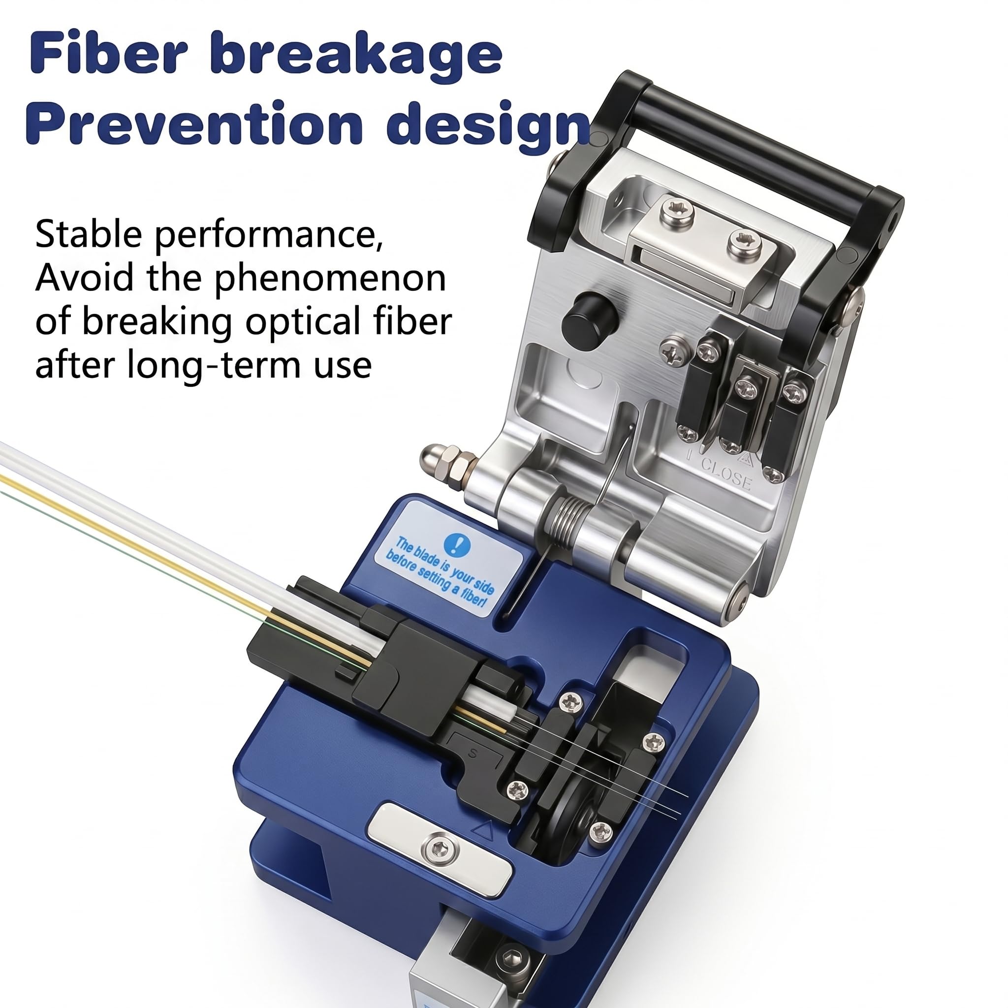 Cuchilla de fibra óptica FC-6S FTTH, herramienta cortadora de fibra de conexión en frío de alta precisión, cuchilla cortadora de cable de fibra, material metálico de hoja de 16 superficies
