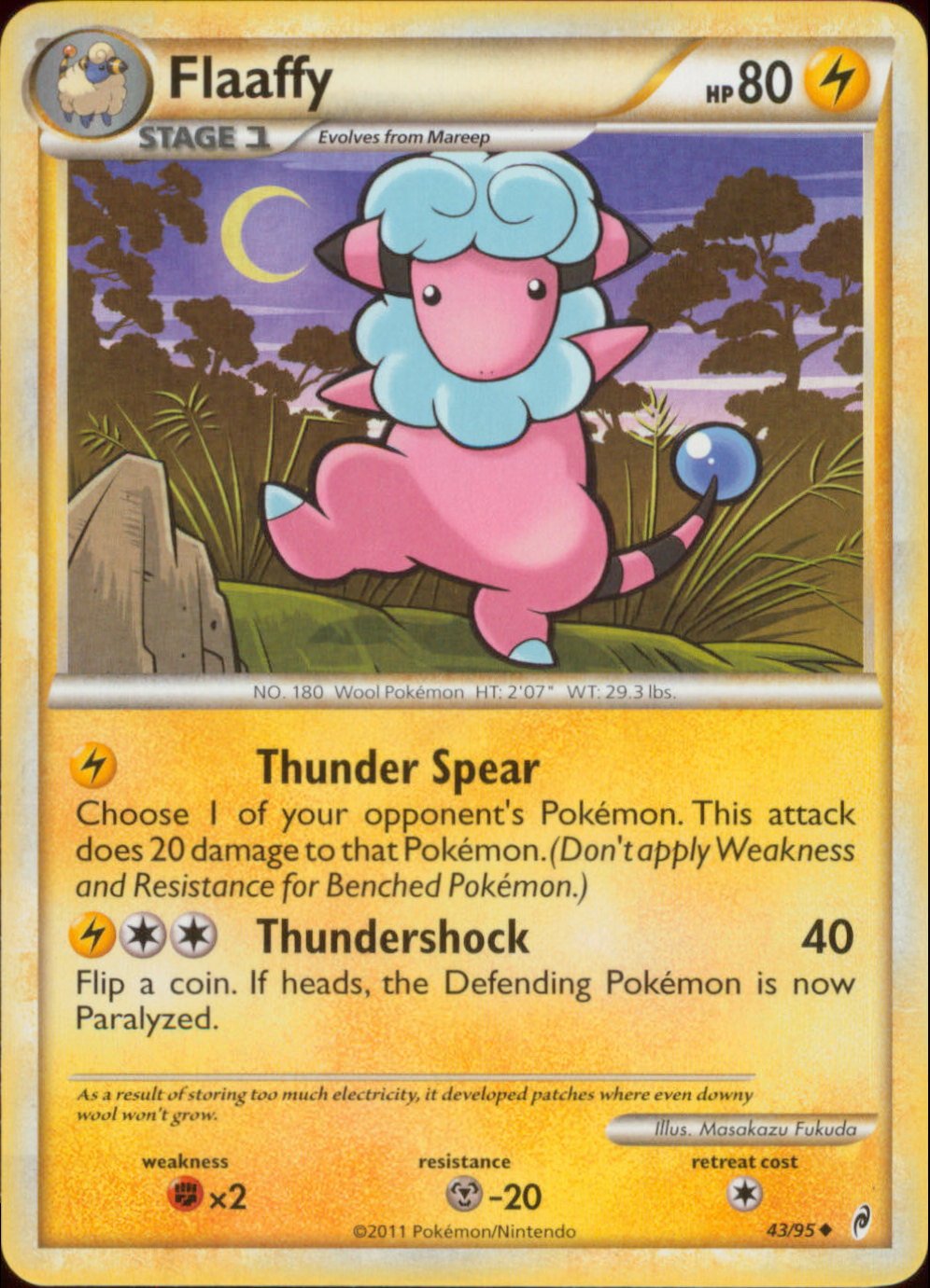 flaaffy pokemon card value Pokemon - Flaaffy (43/95) - Call of Legends
