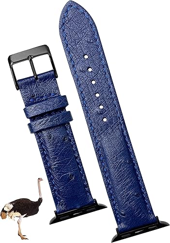 Correa de cocodrilo hecha a mano compatible con Apple Watch Correa de cocodrilo Iwatch Smart de 1.496 pulgadas, 1.575 pulgadas, 1.654 pulgadas,