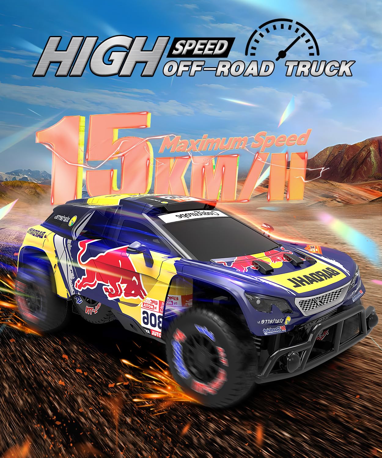 リモートコントロールカー 1:10 スケール RCトラック ラジコン Amazon.co.jp: RCカー 1:10 全地形 猛烈な勢い ホビーグレード