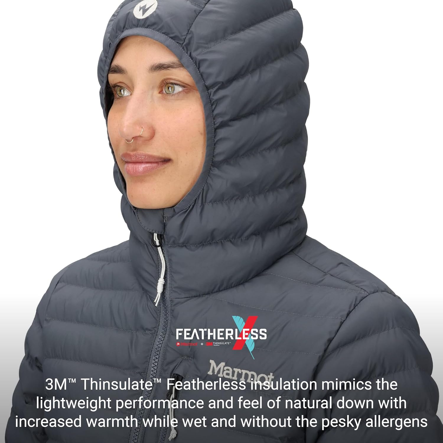 MARMOT Women's Echo Featherless Long Jacket - Lightweight, Hooded, Down-alternative Insulated Jacket - Image 3