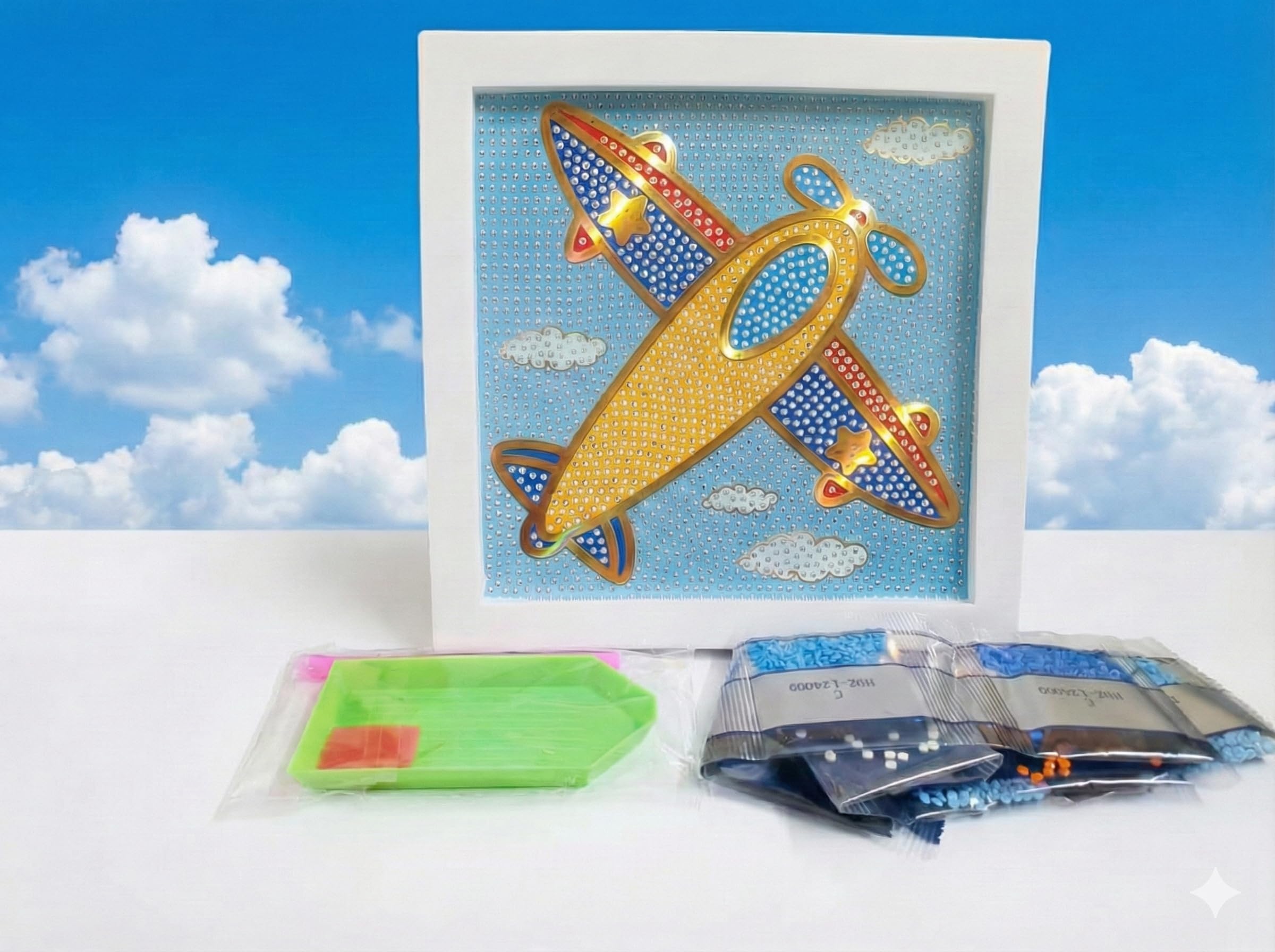 Personalised / Customised DIY Diamond Painting Art Kit for Kids Cute Designs Diamond Painting with Wooden Frame DIY Diamond Painting Desk Decoration Art Craft Gift for Kids Return Gifts Personalised-image-43