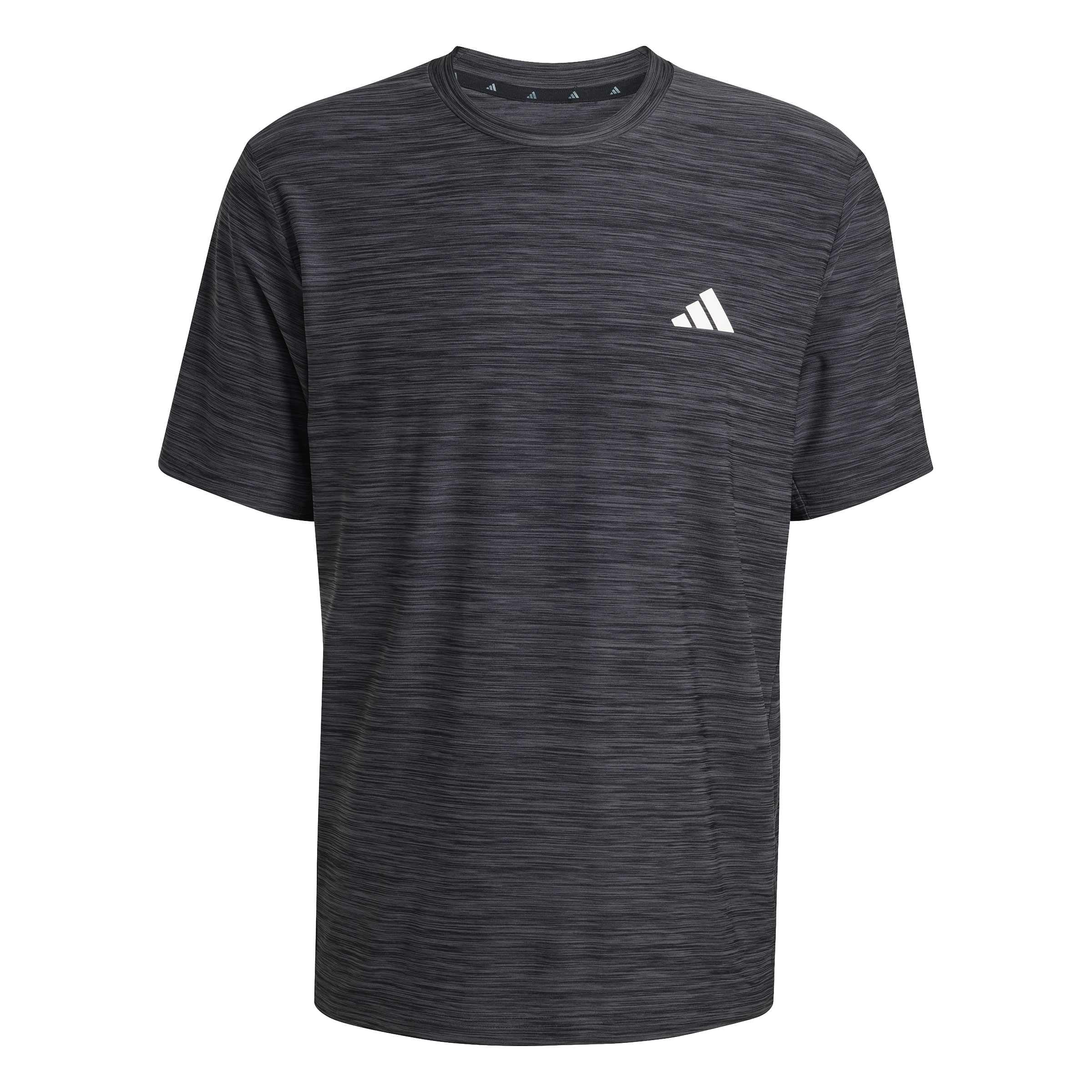 Adidas Men's Train Essentials Stretch Training T-Shirt - Dkgreymarl/Blk - 2XL
