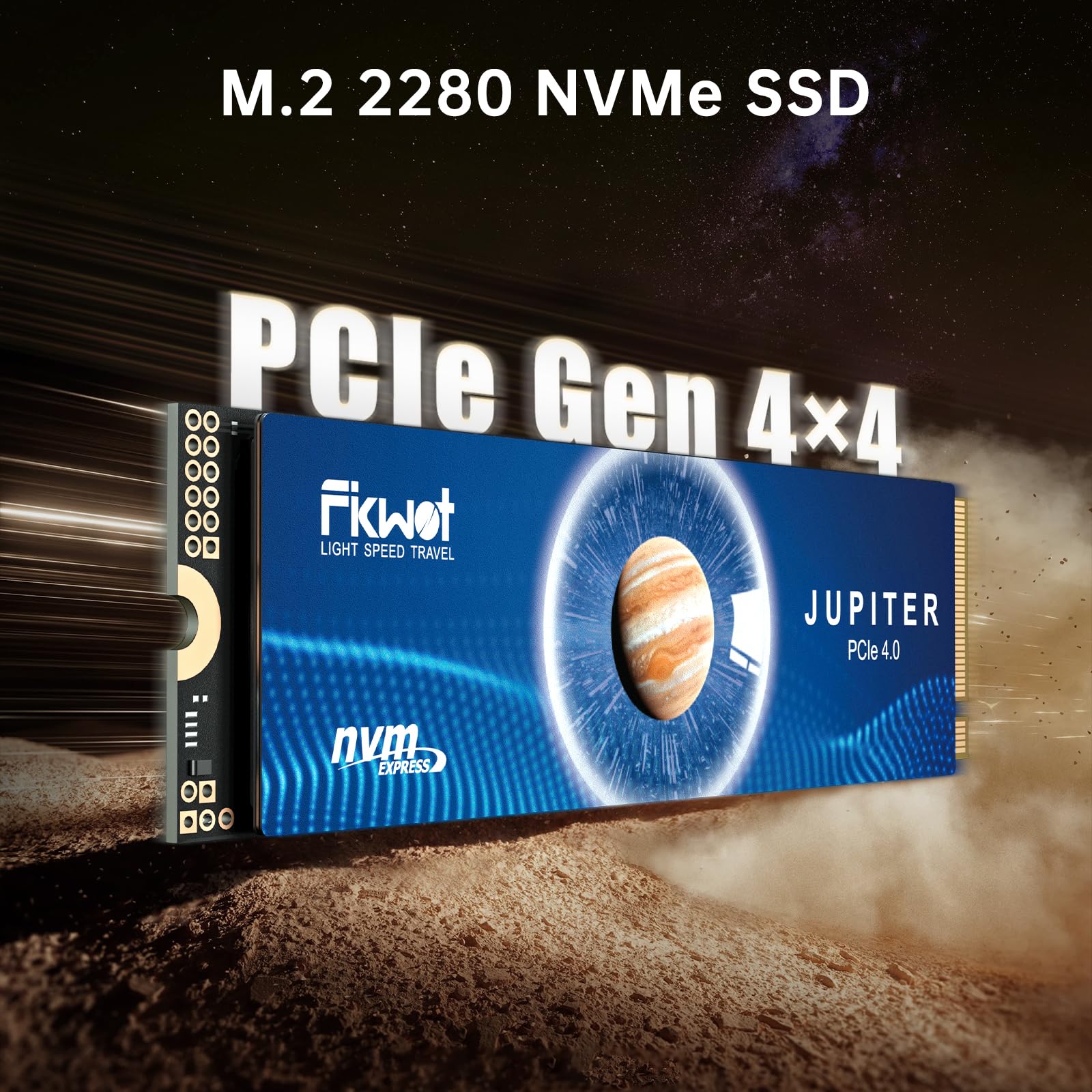 Fikwot FX991 SSD 500GB PCIe Gen4 NVMe M.2 2280, Disco Interno, hasta 6300 MB/s de Lectura, Compatible con Ordenador Portátil y de Sobremesa & Consolas de Juegos Portátiles
