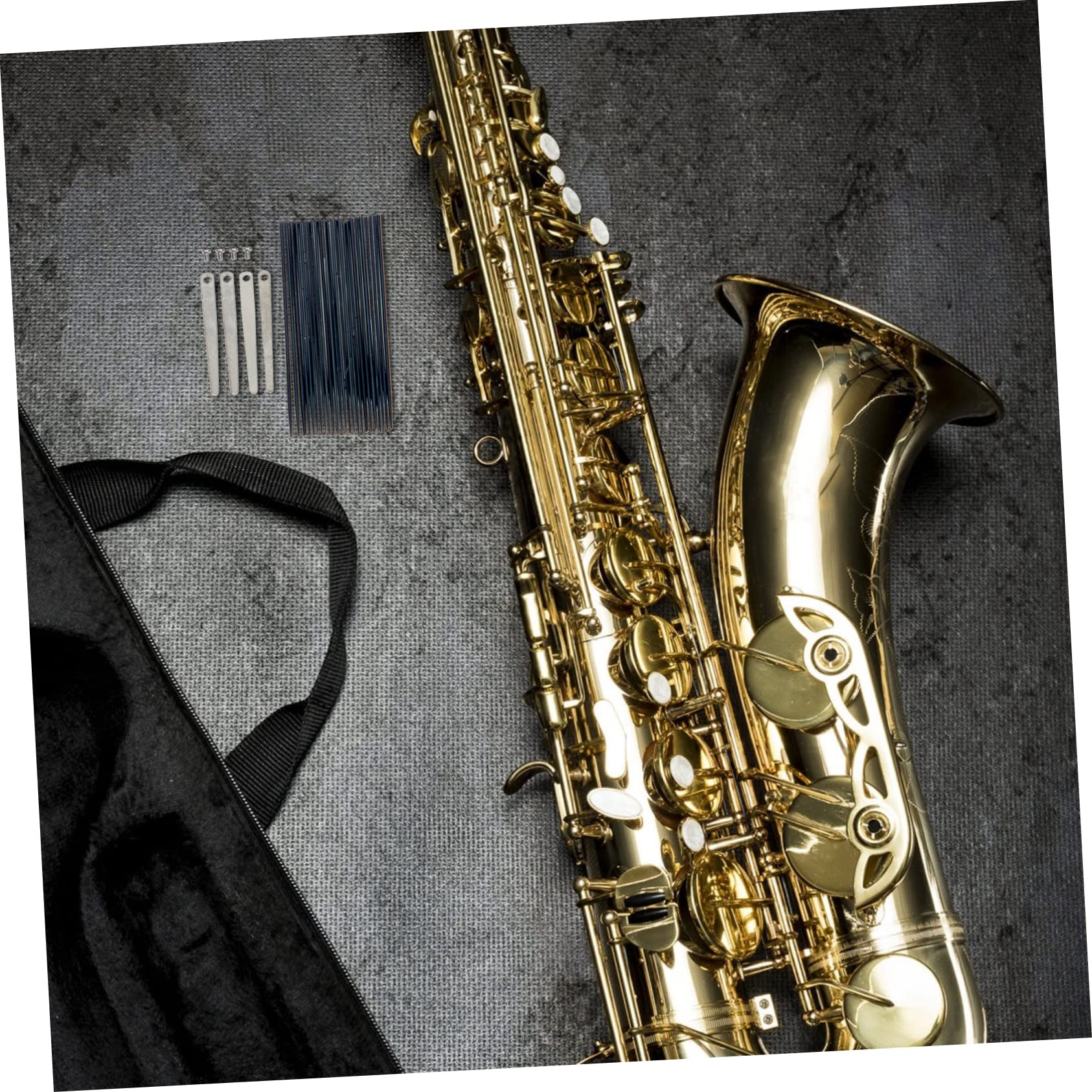SUPVOX 4juegos De Para Saxofón Placas De Lengüeta y Accesorios De Reparación De Instrumentos Para De Saxofón Tenor