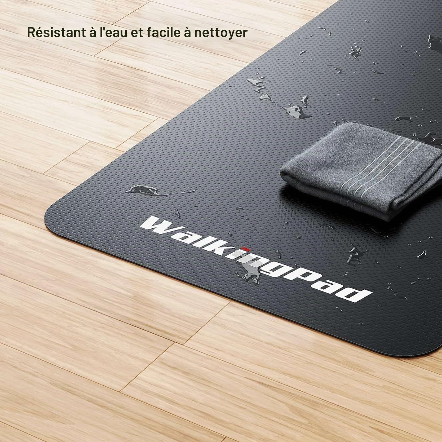 WalkingPad Tapis de protection pour appareils de fitness, 3 mm, antidérapant, multifonction, pour tapis de marche, tapis roulant, vélo d’appartement, cross trainer, rameur