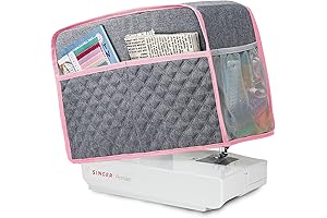 Sewing Machine Cover: Shield and Enhance Your Machine with Pink Grace and Ample Storage
