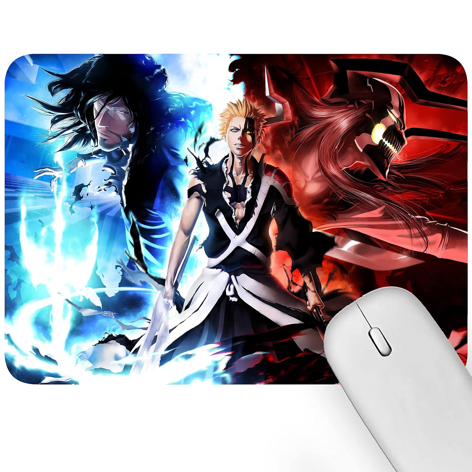 Artich Designer Gaming Mouse Pad for Office Laptop/Computer with Super Soft Non-Slip Rubber Base and Lycra Cloth Surface for Silky Touch Rectangle (Bleach Ichigo) Artich Designer Gaming Mouse Pad for Office Laptop/Computer with Super Soft Non-Slip Rubber Base and Lycra Cloth Surface for Silky Touch Rectangle (Bleach Ichigo)