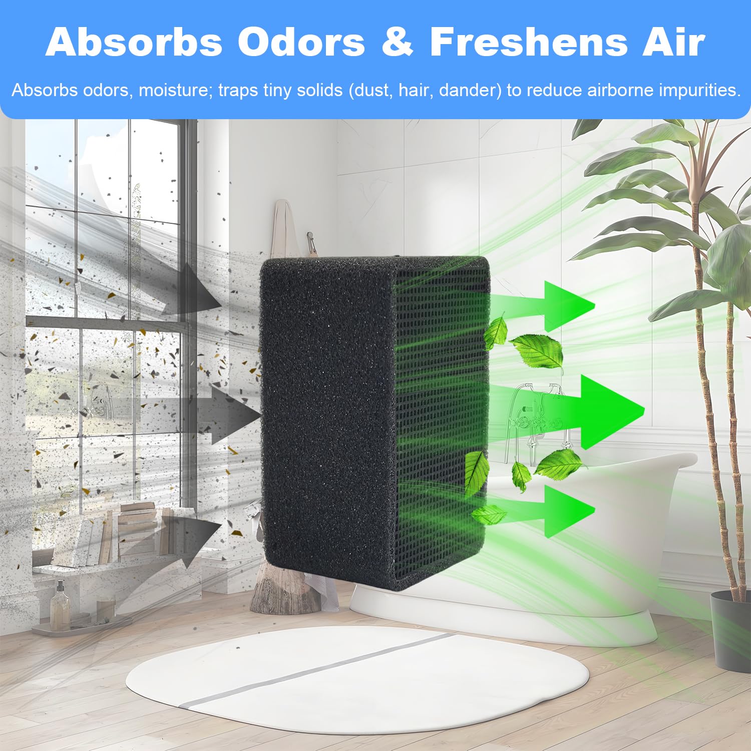 4 filtri ai carboni attivi di ricambio compatibili con Geberit AquaClean Tuma & Mera Doccia WC, filtro in ceramica tipo 3, paragonabile al numero di parte 242.999.00.1