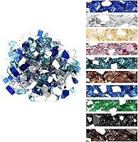 Vista 29 de Onlyfire Vidrio ignífugo de 10 libras para fogata de propano y chimenea de gas, rocas de vidrio reflectantes de 1/2 pulgada para mesa de hoguera