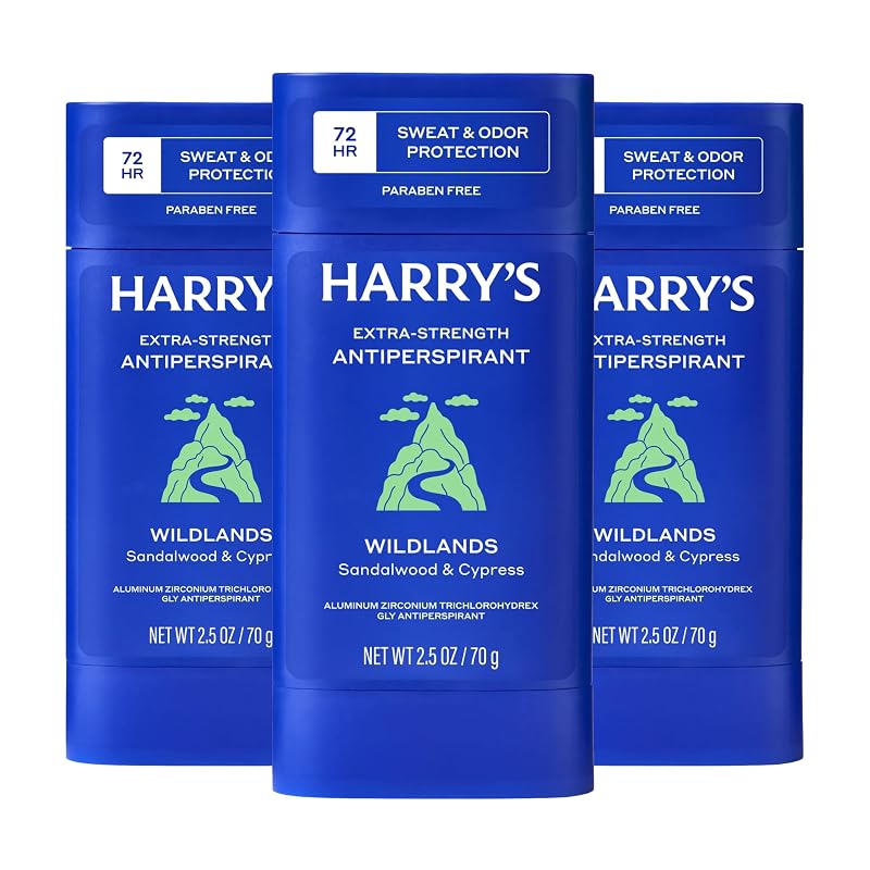 Desodorante antitranspirante Extra-Strength Harry's Wildlands, Pacote com 3 unidades de 74 g