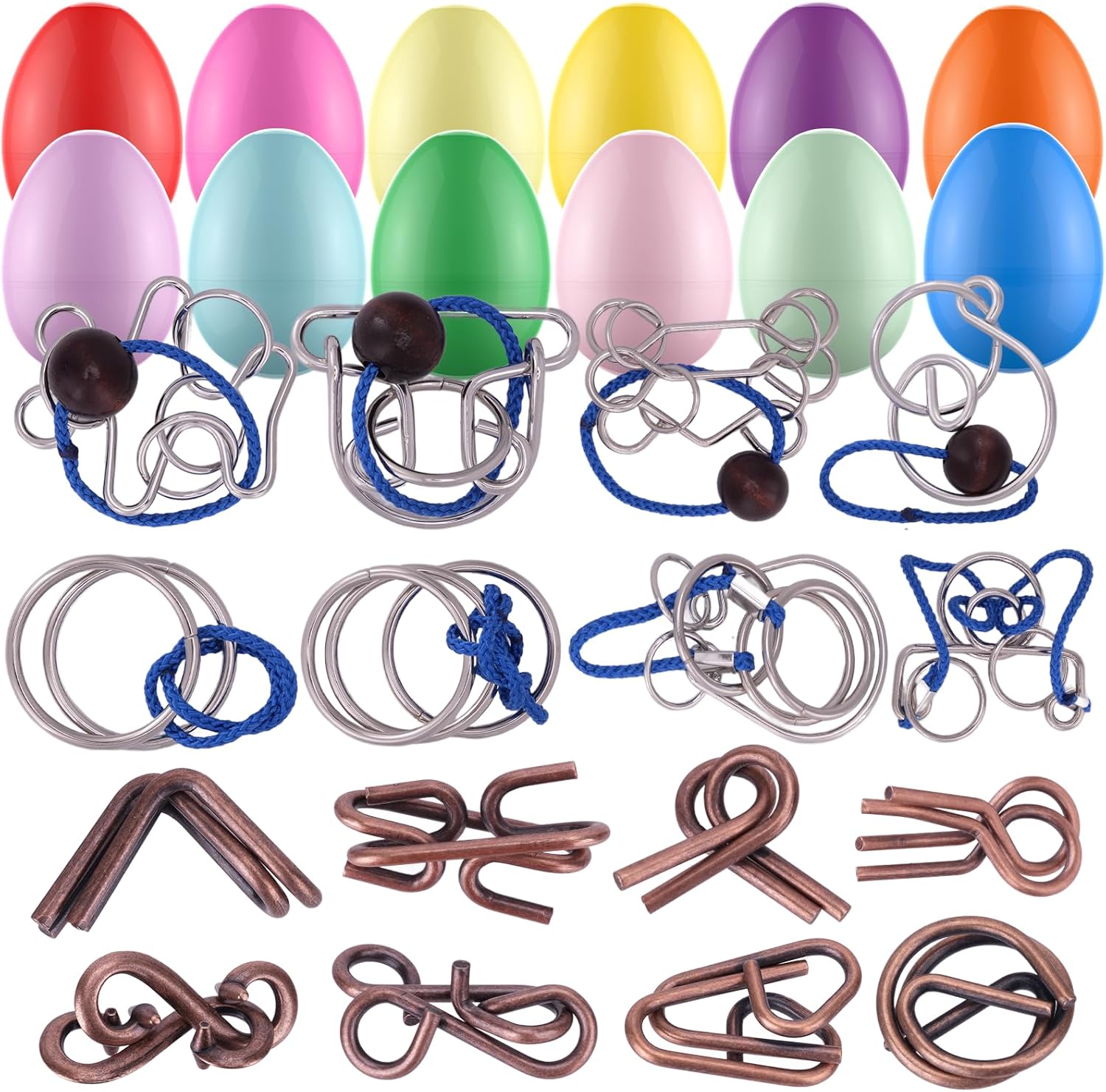 24 Pack Easter Eggs Filled with Italian Brainrot Toys, Easter Basket Stuffers for Toddlers Kids Children Teens, Easter Egg Fillers for Kids Boys Girls, Easter Eggs Hunt Game, Classroom Prize Supplies