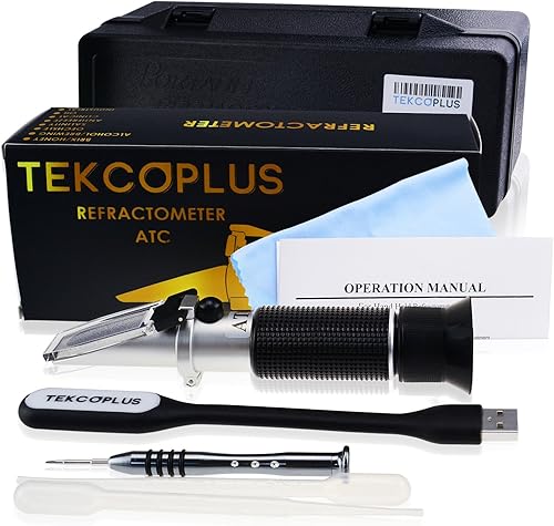 Miniatura 4 de Refractómetro clínico 3 en 1 con ATC para proteína sérica de triple escala 0.00-0.42 oz3.4 fl oz Gravedad específica de orina SG 1.000-1.050 Índice