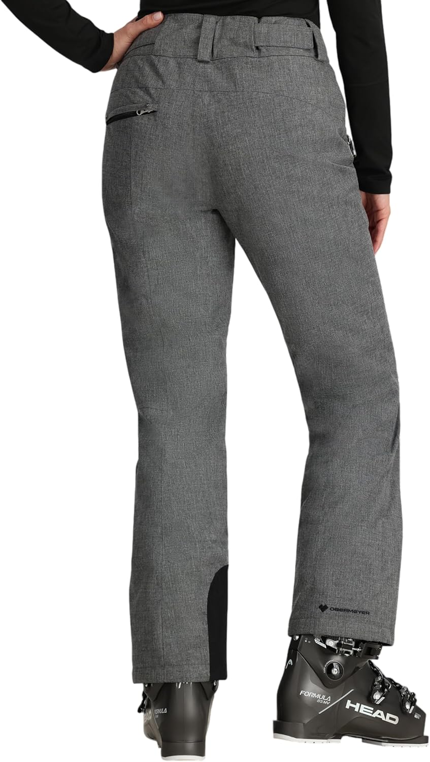 Obermeyer Womens Malta Snow Ski Pants, Thermore Insulated and Waterproof for Skiing & Snowboard, Grey Charcoal, Size 16 - Image 4