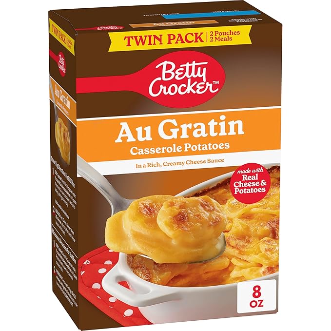 Betty Crocker Au Gratin Casserole Potatoes, Made with Real Cheese,