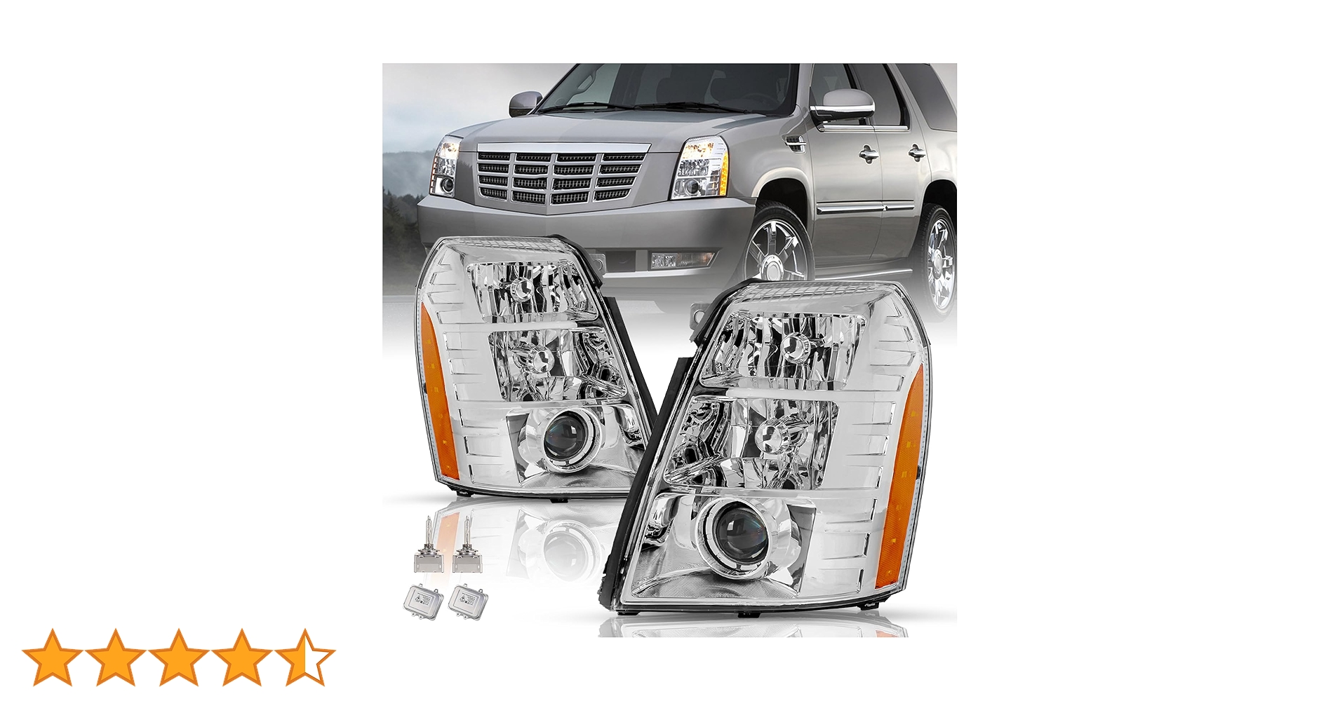 Amazon | TUSDAR ヘッドライトアセンブリセット 2007-2014