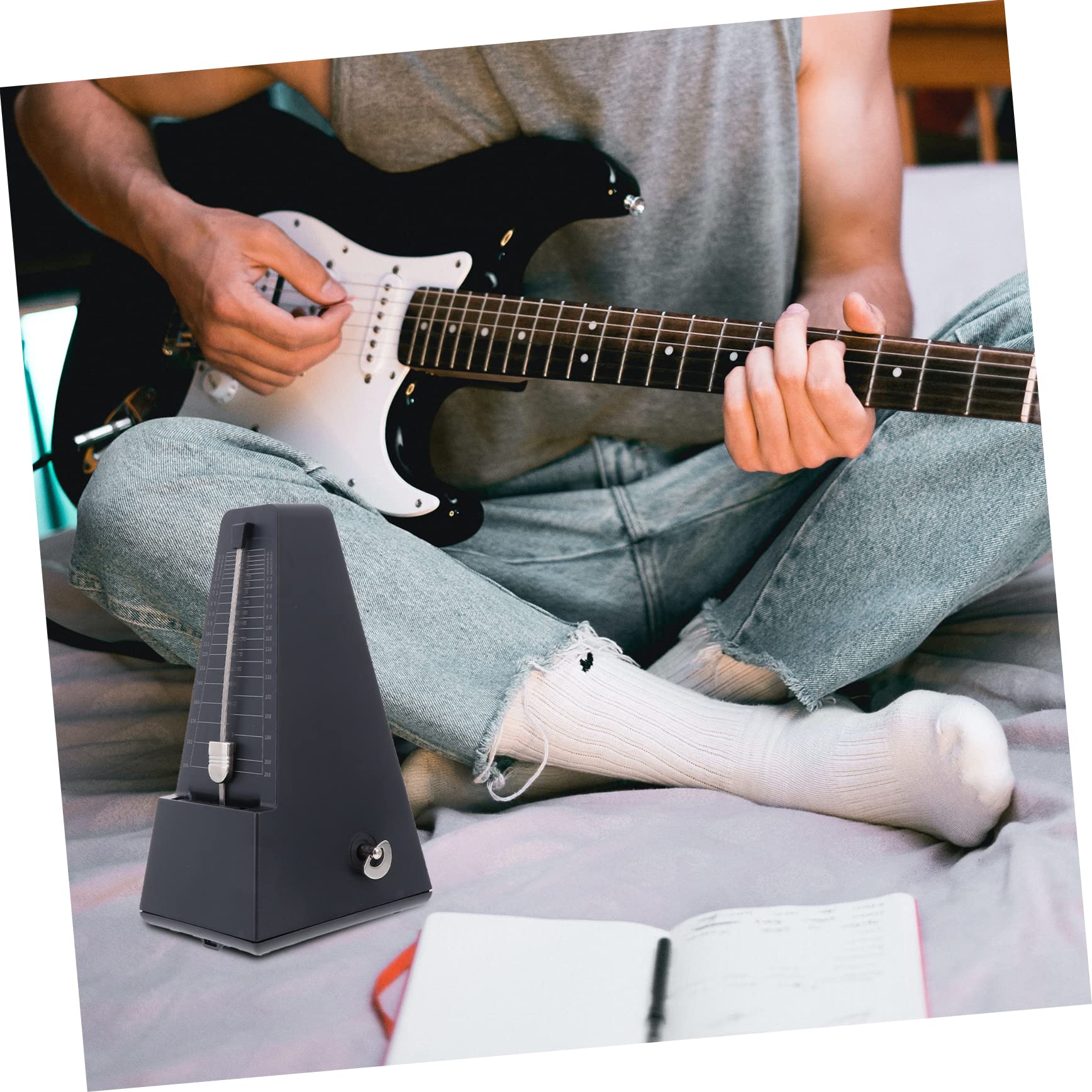 Mechaniczny metronom, 1 PC Akcesoria do gitary Instrument Elektroniczne akcesoria Beat Maker Instrument muzyczny Akcesoria do ćwiczeń Uniwersalny metronom