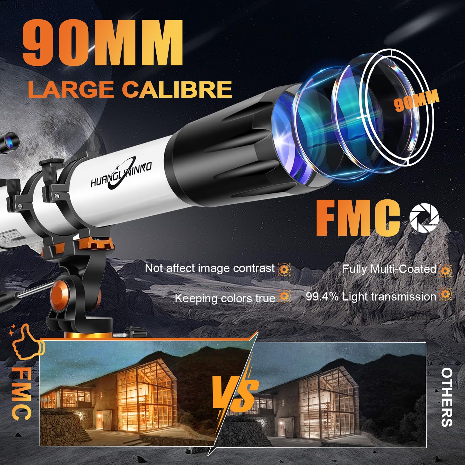 Amazon.com : PISEZ Telescope for Adults High Powered ，90mm