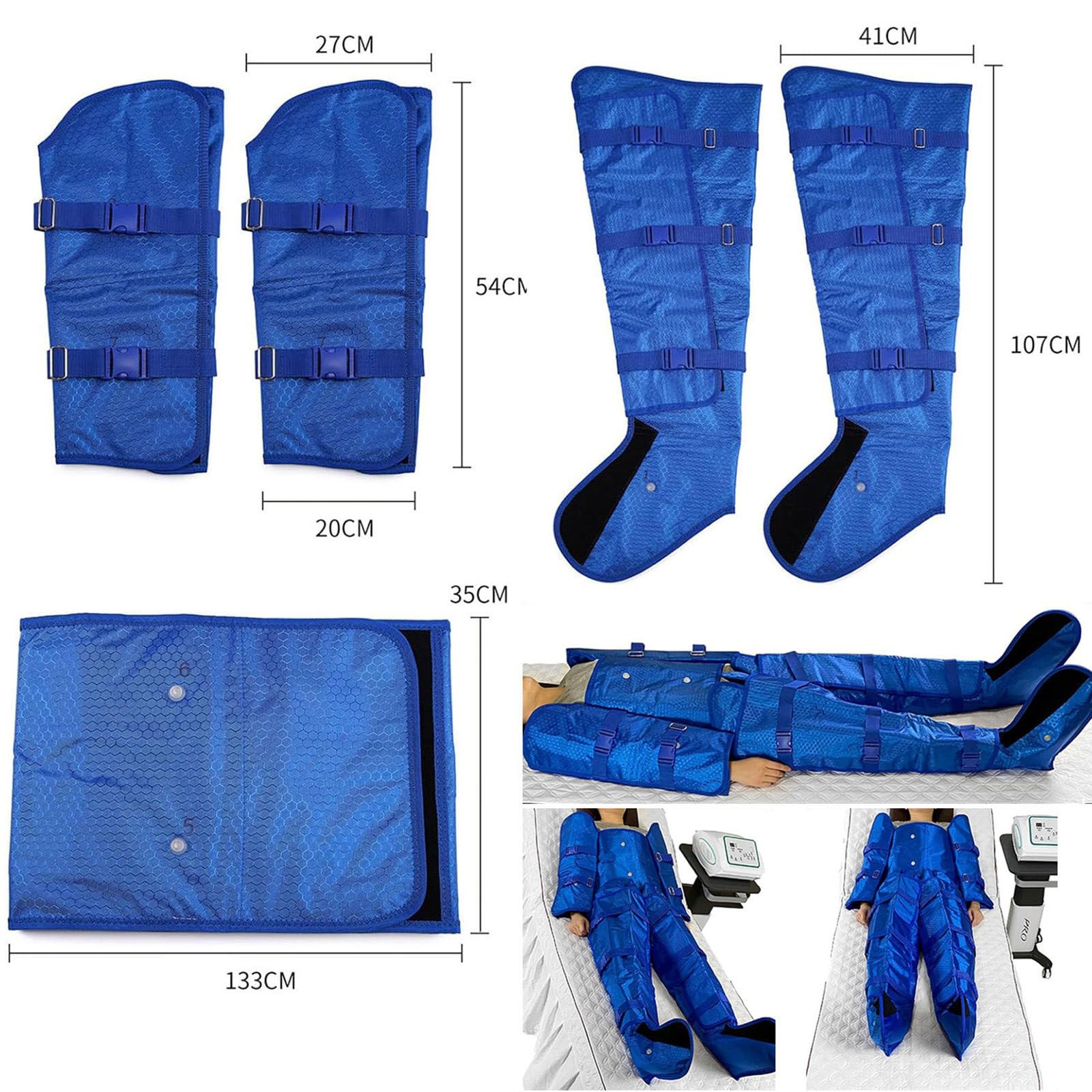 électrique Tout Le Corps Pressothérapie Massage, Appareil Massage Drainage Lymphatique, Perte De Poids Masseur Pour Différentes Parties Du Corps, Y Compris Jambes, Pieds, Taille Et Bras