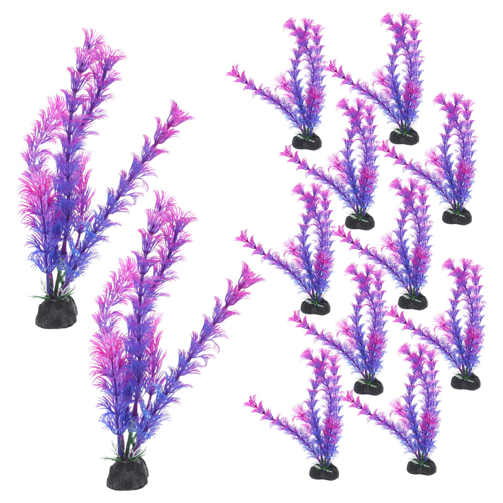 Sosoport 60stücke Künstliche Aquarienpflanzen Für Fischbecken Wasserpflanzen Dekoration Und Farbintensiv Für Aquarien Und Garnelenhaltung