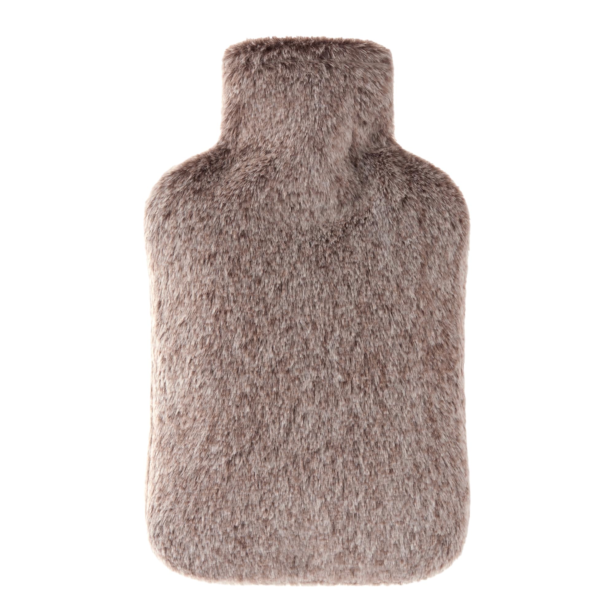 DICEVER Hot Water Bottle with Luxury Cosy Faux Fur Cover, 2L Leakproof Hot Water Bag for Neck, Shoulder Pain Relief, Hot and Cold Therapies for Women,