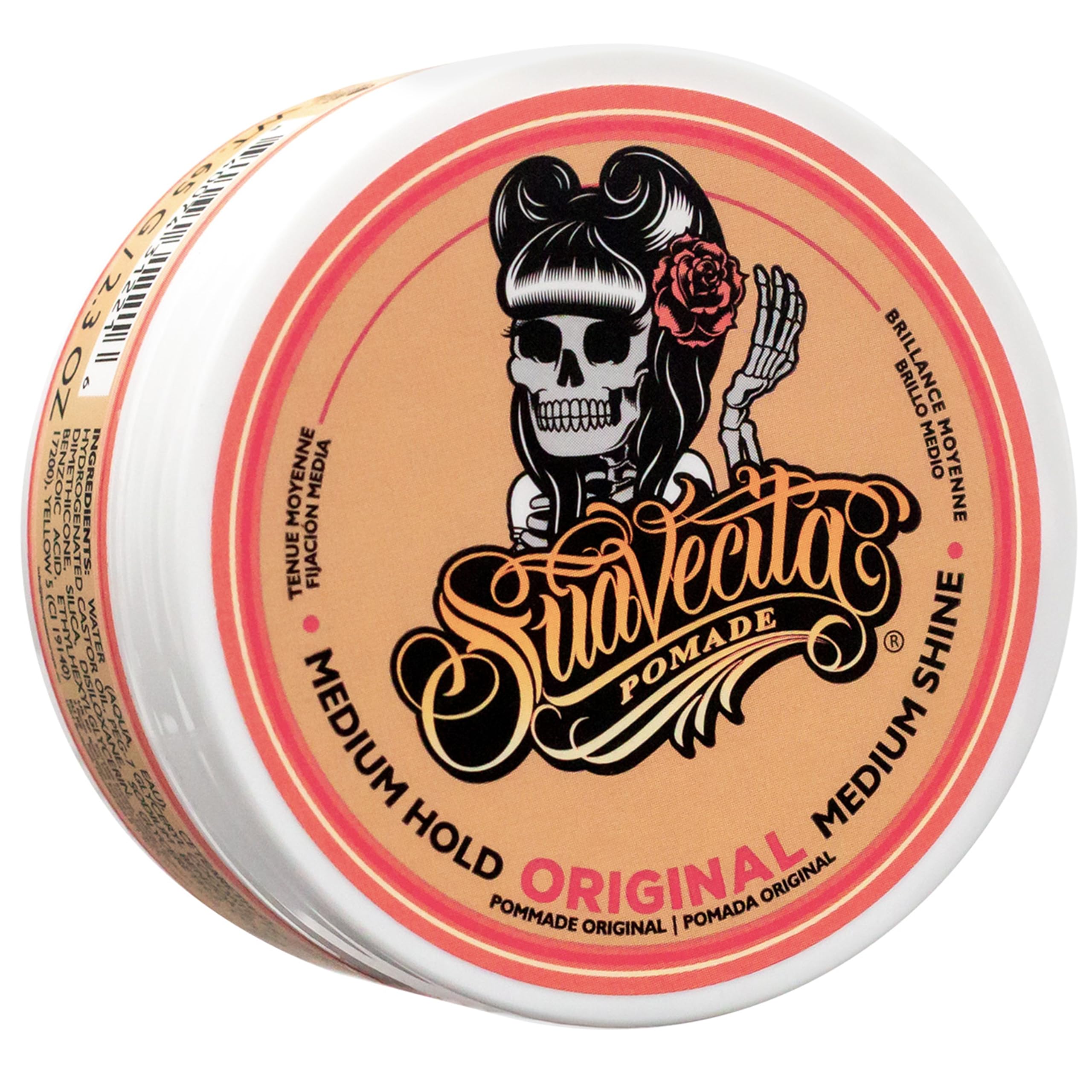 (1-Pack) - Suavecita Pomade for Women. Original Hold Hair Styling Pomade for Flyaway Hairs (120ml)