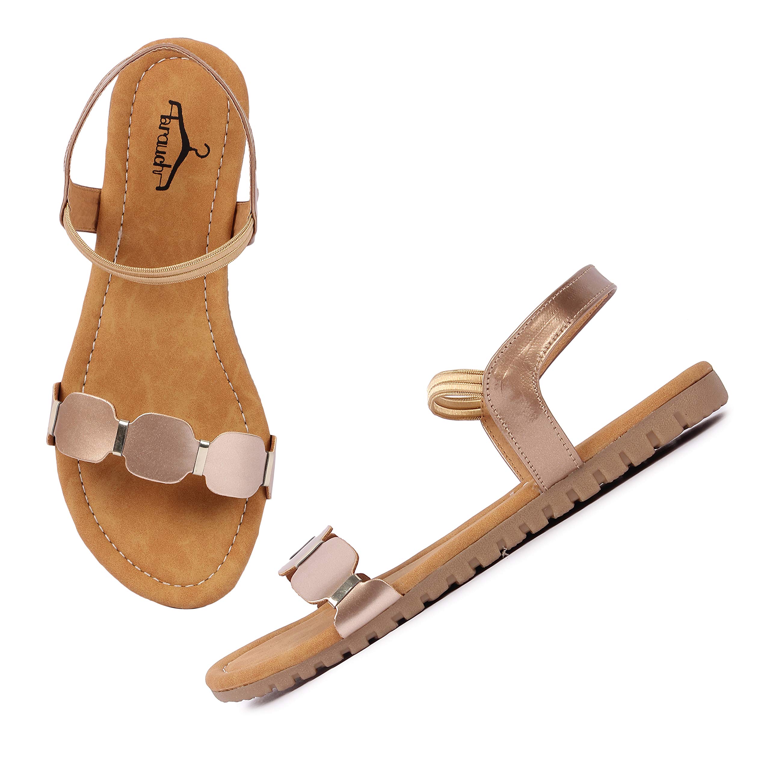 brauch Womens Oval Belt Sandal (Copper, 3) (B085VXGVVM) Amazon Price History, Amazon Price Tracker