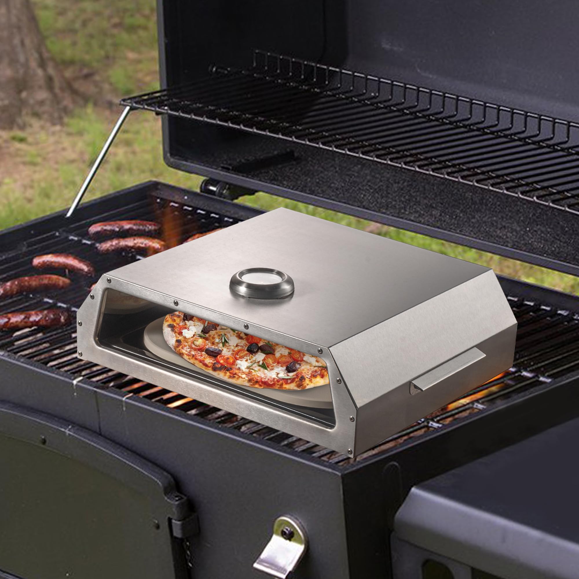 BIGHORN Four à Pizza portable en Acier Inoxydable