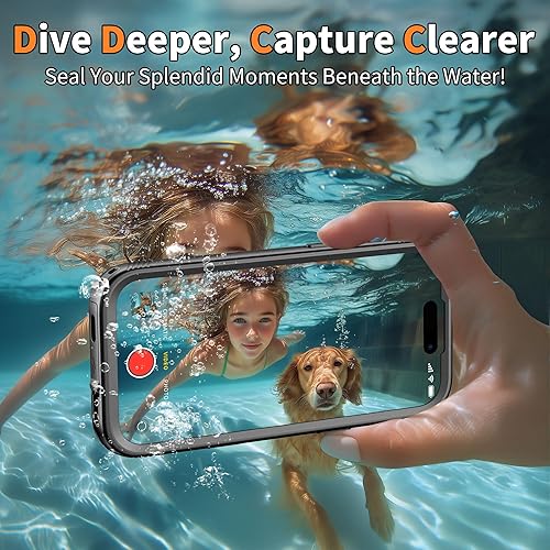 Miniatura 9 de Cozycase TOP - Funda impermeable para iPhone 17 Pro Max - Militar resistente 360 a prueba de golpes, cuerpo completo con protector de cámara de