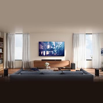 Hisense AX5100Q, 5.1 CH Soundbar,Hi-Concerto,Dolby Atmos, DTS:X, Semi wireless rear surround speakers,6.5