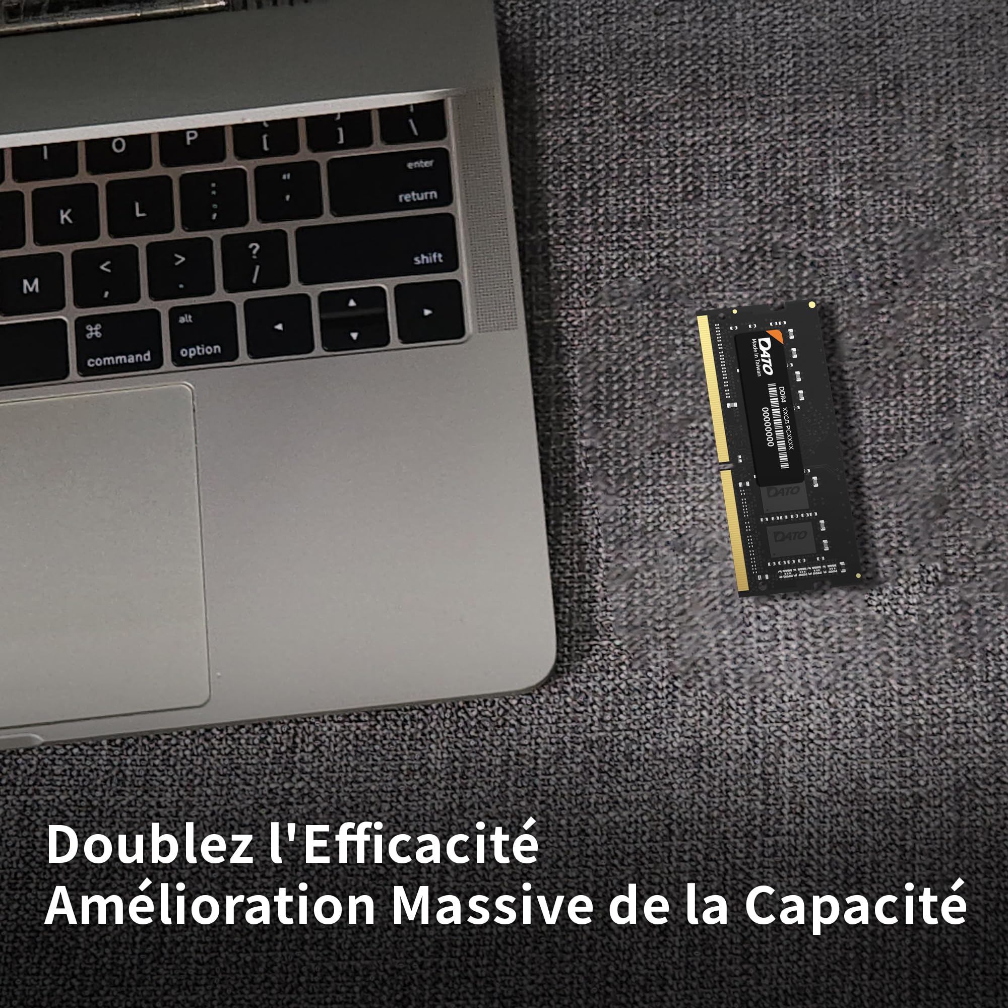 DATO 16Go DDR4 3200MHz PC4-25600 Non-ECC 1.2V CL22 260 Broches SODIMM Ordinateur Portable Module de mémoire Mise à Niveau