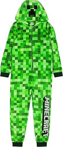 Miniatura 3 de Minecraft Enterizo de enredadera para niños Opciones Bosy and Grirls TNT Camo y Pixels Sleepsuit con capucha Videojuego Loungewear