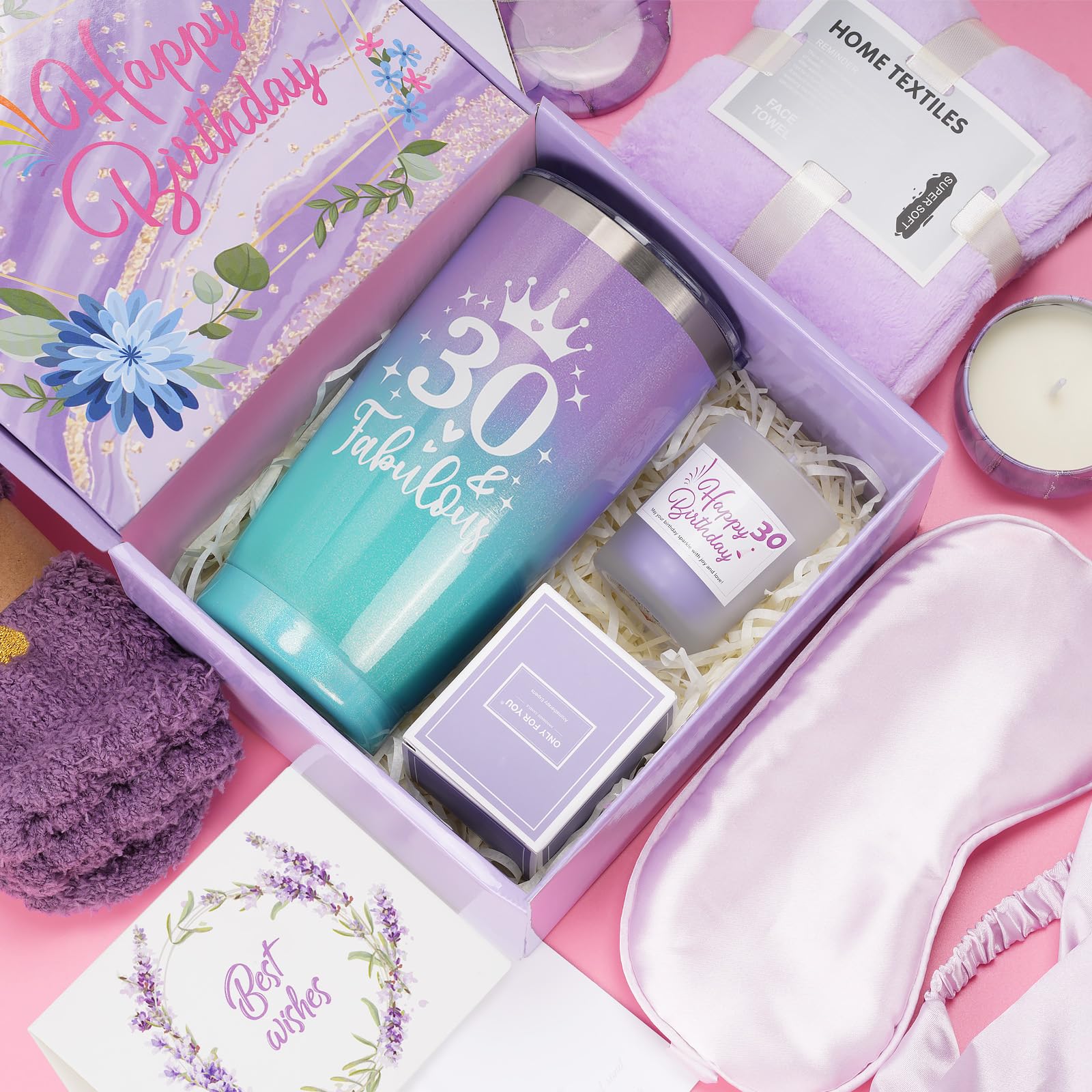 Regalo di Compleanno per Donna 30 Anni - Set Personalizzato per Mamma, Sorella e Amiche