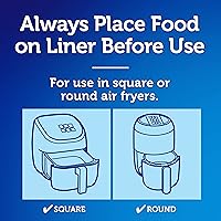 Vista 5 de Reynolds Kitchens - Revestimientos para freidora de aire, 50 unidades (paquete de 4)