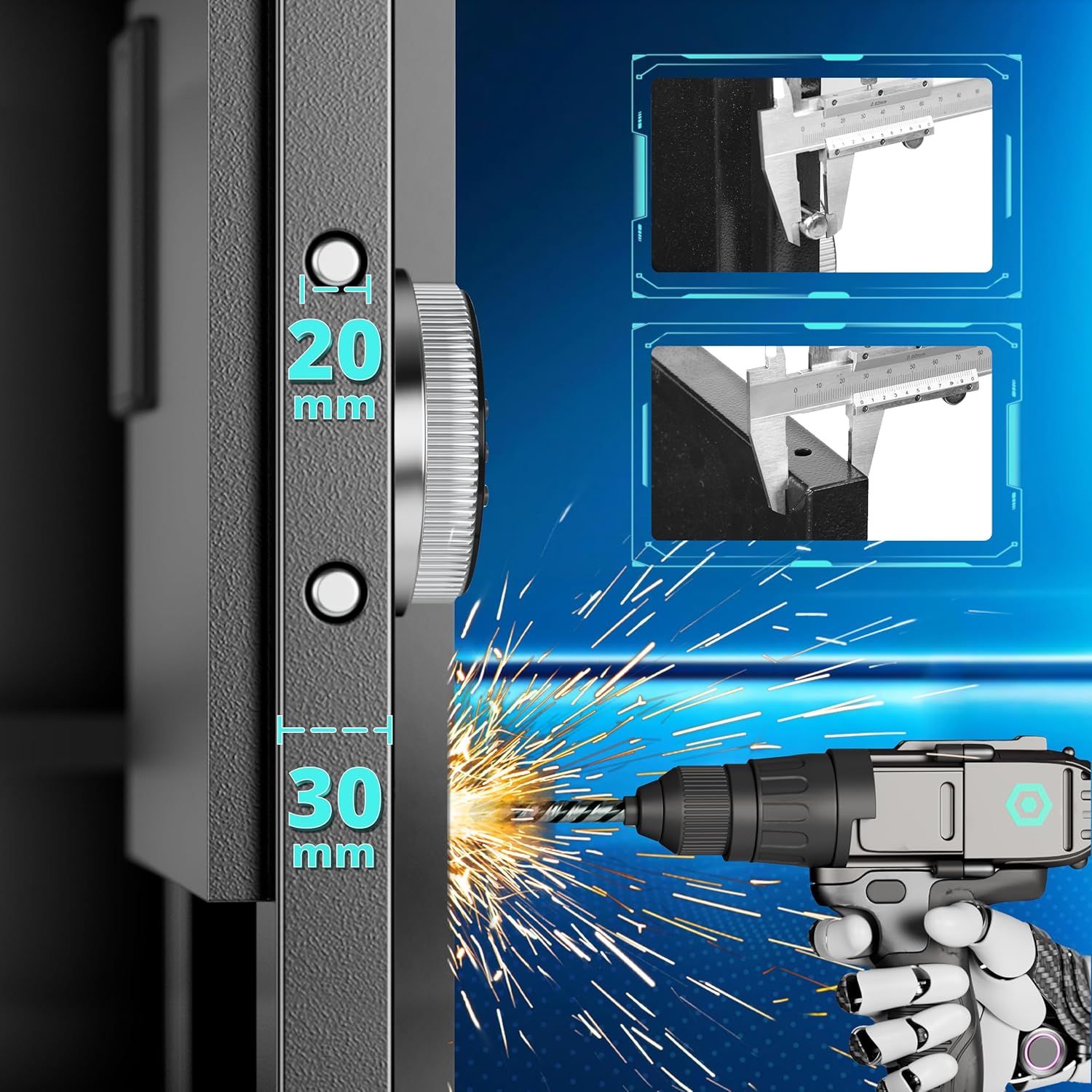SUNCROWN Gun Safe door thickness and drill resistance