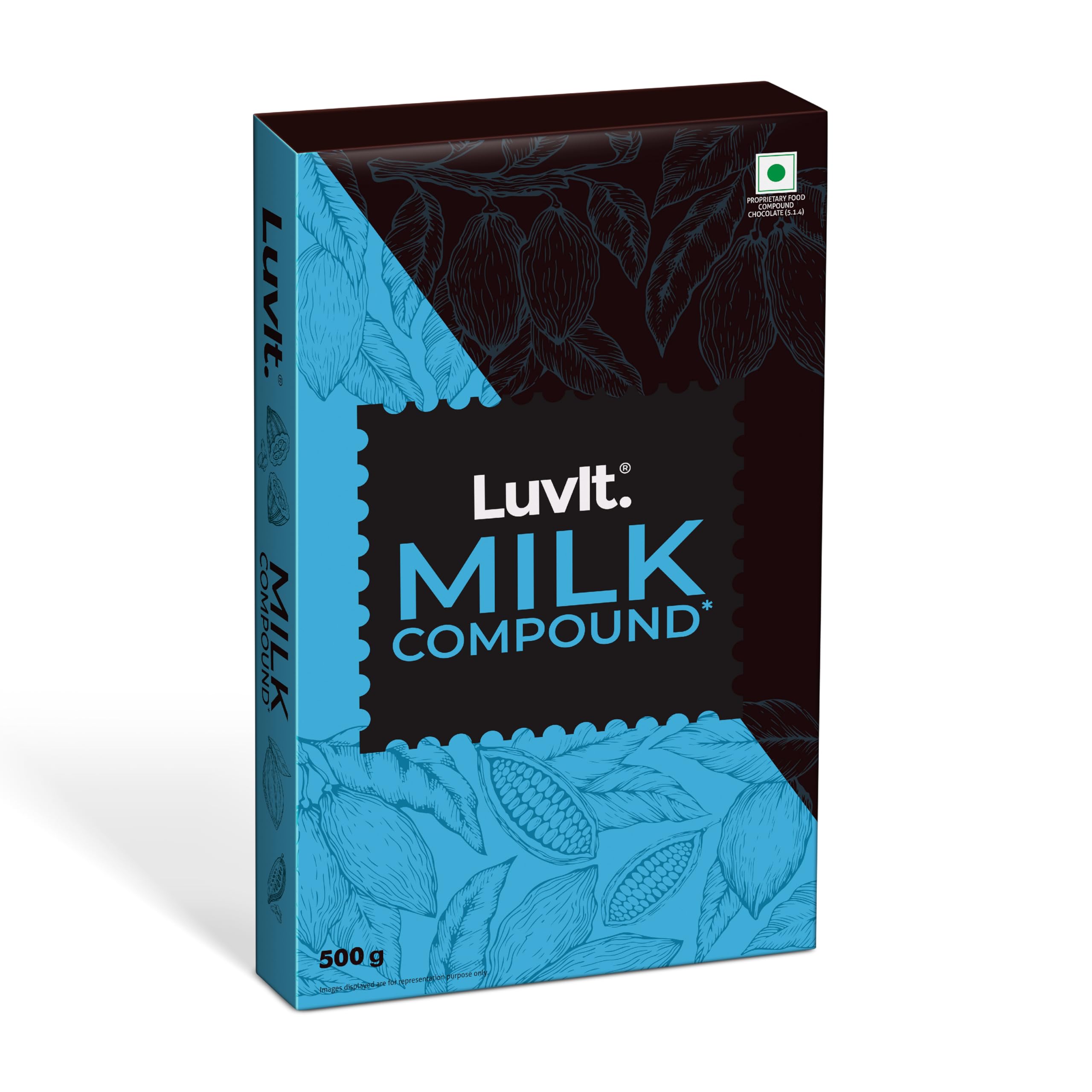 LuvIt. Cocoa Crush - Milk Compound Bars | Perfect for Baking, Frosting, Chocolate Making | 500g
