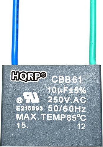 Miniatura 21 de HQRP Condensador de ventilador de techo CBB61 1uf+2uf de 3 cables con certificación UL