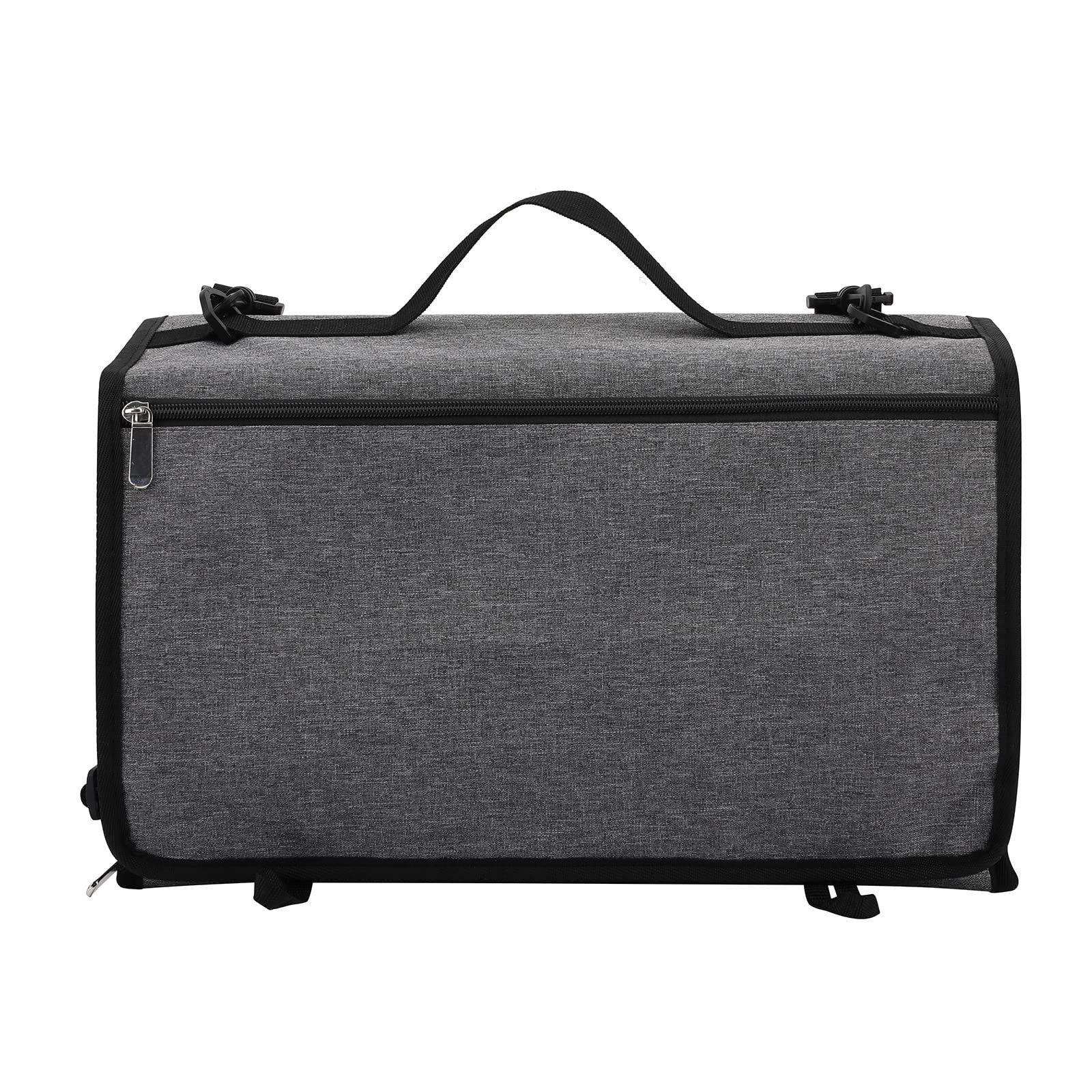 Buxuaaaa Dustproof Knitting Bag Storage Organizer with Separate Compartments (Gray) Portable Knitting Tote Bag Oxford-cloth